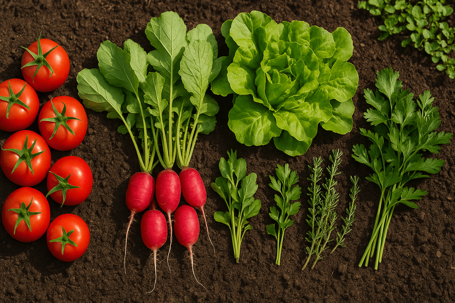 Légumes à planter sur un terrain loué