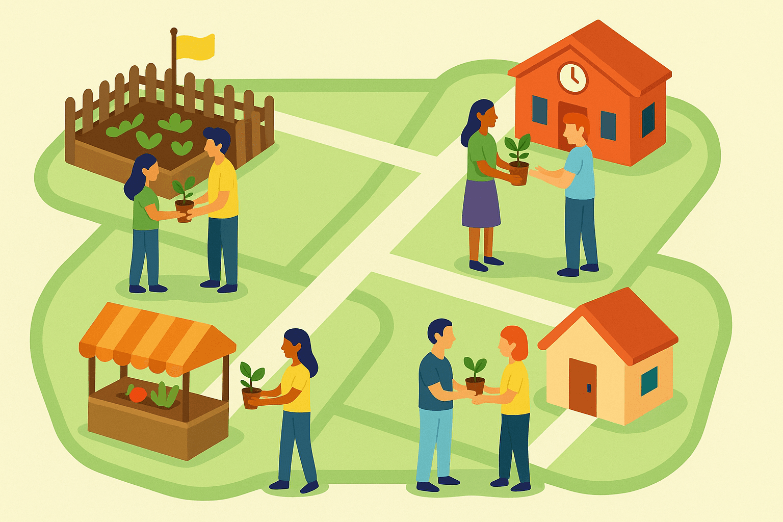 Où troquer des plants entre particuliers